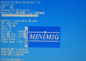 Boot-Screen des Minimig Cores