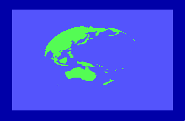 Globus von der REU-Demo-Disk (hier unter WinVICE 2.4)