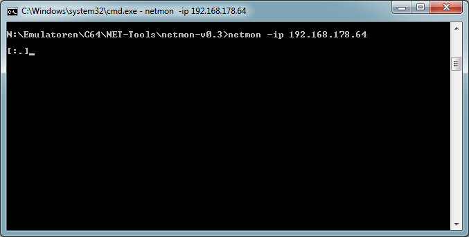 NETMON mit der C64-IP-Adresse starten.