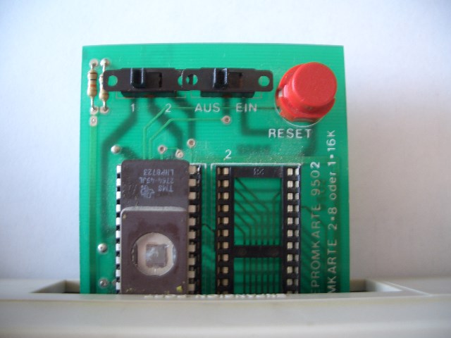 Das EPROM auf einer Modulplatine im C64.