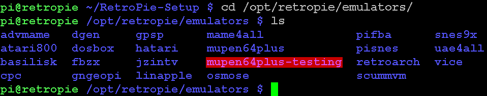 Die Test-Version von Mupen64Plus.