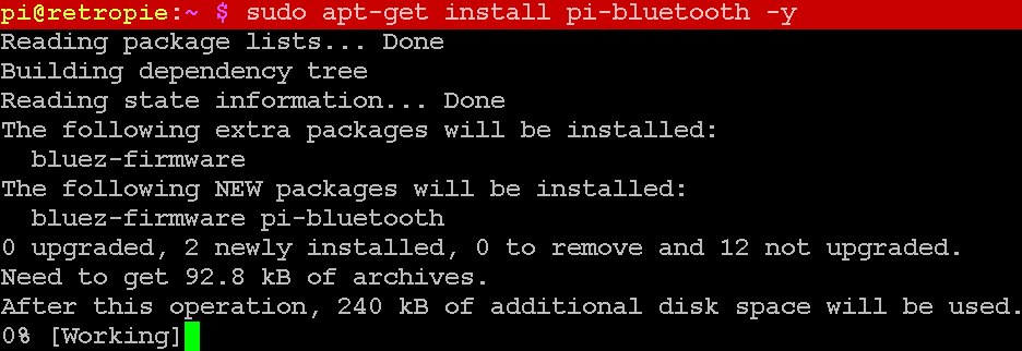 Benötigte Programme für den Pi3 installieren