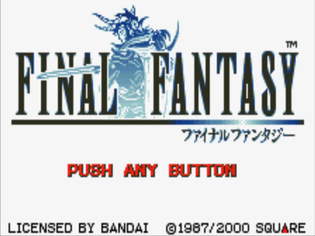 Das erste Final Fantasy auf dem WonderSwan Color.